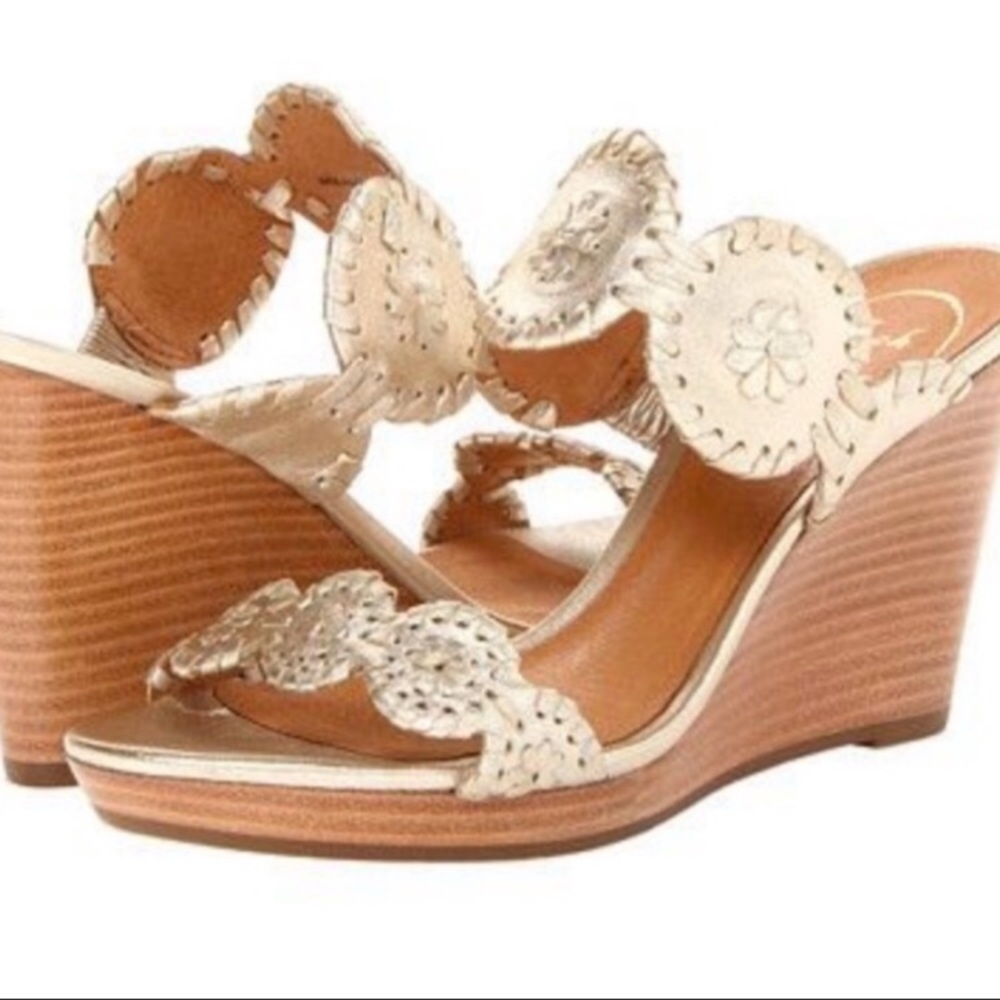 Jack Rogers Luccia Stardust Wedge, 8.5
